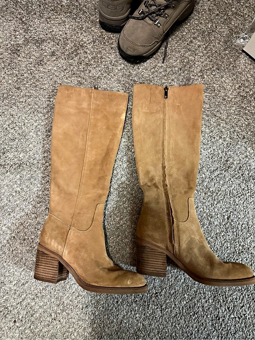 Sam Edelman Brown Leather Heeled Boots Size US 6